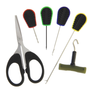 NGT 6pc Soft Grip Tool Set - 4 Needles, Braid Scissors and Knot Puller - Image 2