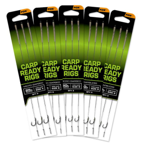 Fox Carp Ready Rigs Wide Gape - Barbless - Image 1